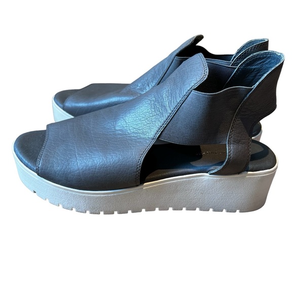 🌺 Django & Juliette Ozie Leather Open Toe Platform Sandals 41 - Picture 2 of 12